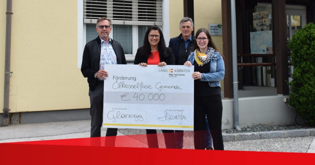 Glanegg ist &bdquo;&ouml;lkesselfreie Gemeinde&ldquo;